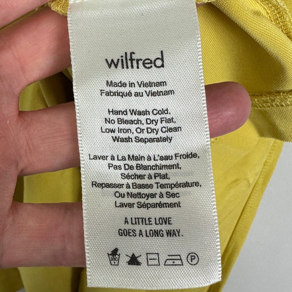 Wilfred Yellow Top Luciole Wrap Around Tank Balletcore Size XXS‎ Mustard Yellow - Picture 8 of 14